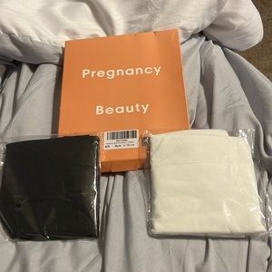 Pregnancy Beauty pack of 2 postpartum belly wrap. Black and white. Never opened